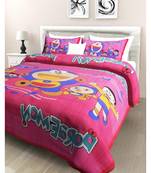 Jaipuri Print Single bed bedsheet 60 x90 in  with Single Pillow cover 18x27 in