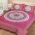 Jaipuri Print Single bed bedsheet 60 x90 in  with Single Pillow cover 18x27 in