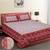 Jaipuri Print Single bed bedsheet 60 x90 in  with Single Pillow cover 18x27 in