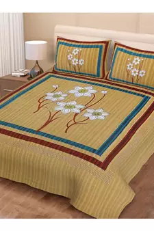PREMIUM Double BEDSHEETS 90*100 IN  with 2 Pillow covers 17 by 27 inches