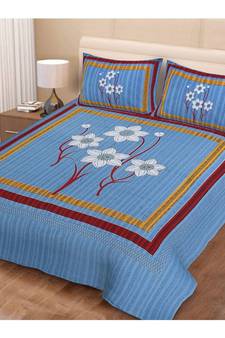 PREMIUM Double BEDSHEETS 90*100 IN  with 2 Pillow covers 17 by 27 inches