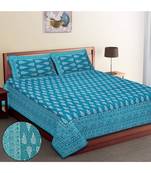 PREMIUM Double BEDSHEETS 90*100 IN  with 2 Pillow covers 17 by 27 inches