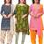 Salwar Studio Women's Pack of 3 Synthetic Printed Unstitched Dress Material Combo