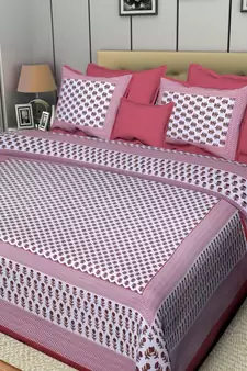 PREMIUM Double BEDSHEETS 90*100 IN  with 2 Pillow covers 17 by 27 inches