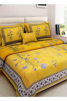 PREMIUM Double BEDSHEETS 90*100 IN  with 2 Pillow covers 17 by 27 inches