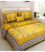 PREMIUM Double BEDSHEETS 90*100 IN  with 2 Pillow covers 17 by 27 inches