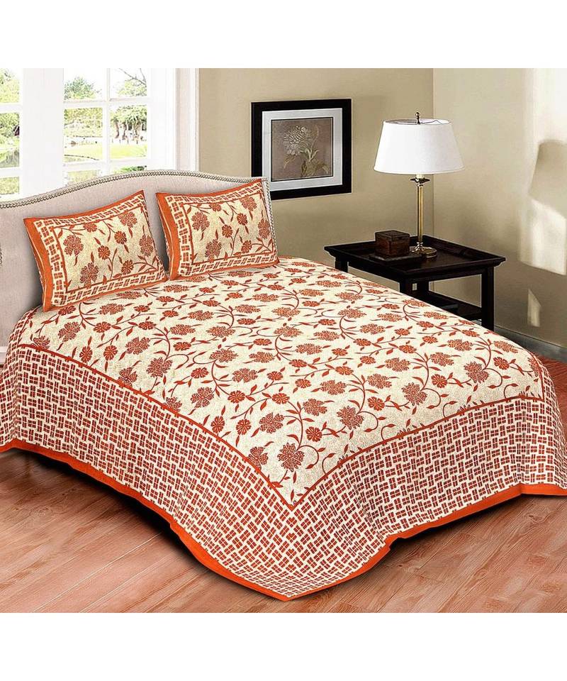 PREMIUM Double BEDSHEETS 90*100 IN  with 2 Pillow covers 17 by 27 inches