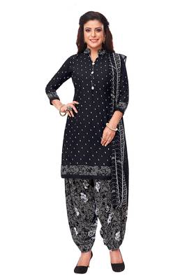 Salwar Studio Women's Pack of 3 Synthetic Printed Unstitched Dress Material Combo 2