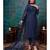 Blue Net Pakistani Salwar Kameez