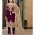 Wine Georgette Pakistani Salwar Kameez