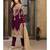 Wine Georgette Pakistani Salwar Kameez