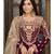 Wine Georgette Pakistani Salwar Kameez