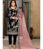 Black Georgette Pakistani Salwar Kameez