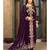 Wine Georgette Pakistani Salwar Kameez