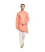 DEVOILER Regular Fit Long Kurta For Men