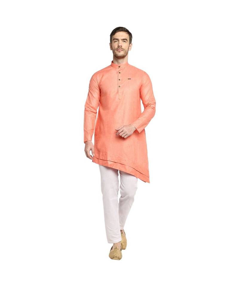 DEVOILER Regular Fit Long Kurta For Men