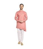 DEVOILER Regular Fit Long Kurta For Men