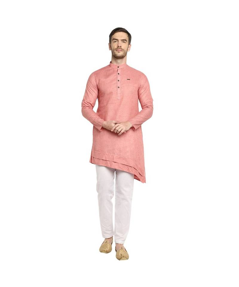 DEVOILER Regular Fit Long Kurta For Men