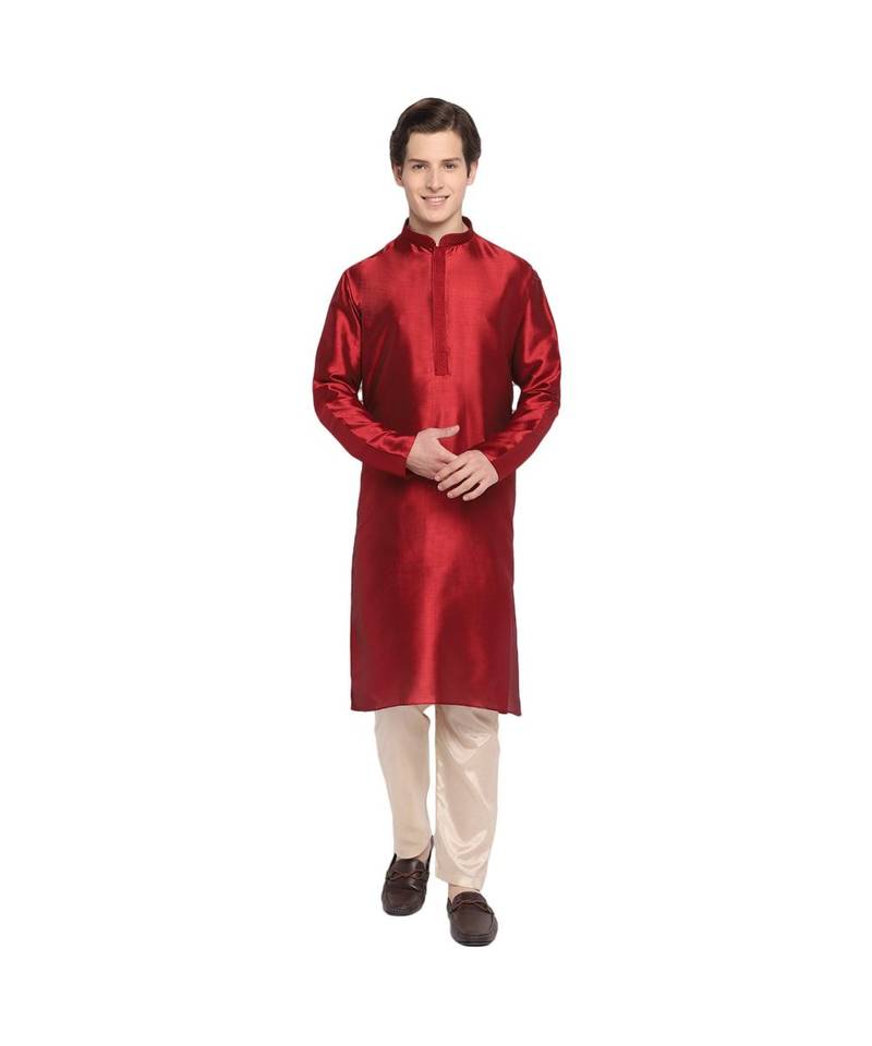 DEVOILER Regular Fit Long Kurta For Men