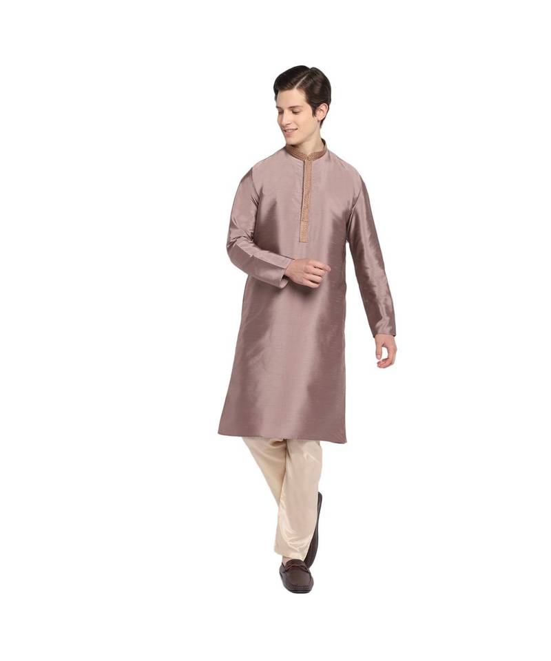 DEVOILER Regular Fit Long Kurta For Men