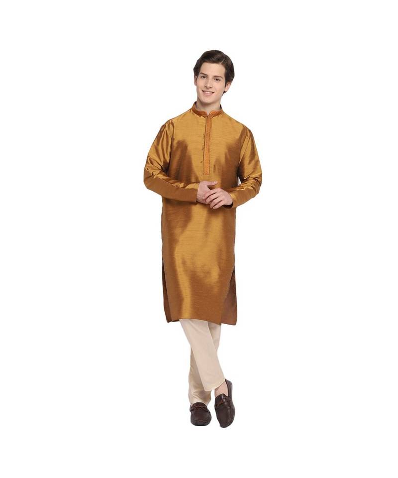 DEVOILER Regular Fit Long Kurta For Men