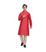 DEVOILER Regular Fit Long Kurta For Men