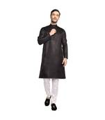 DEVOILER Regular Fit Long Kurta For Men