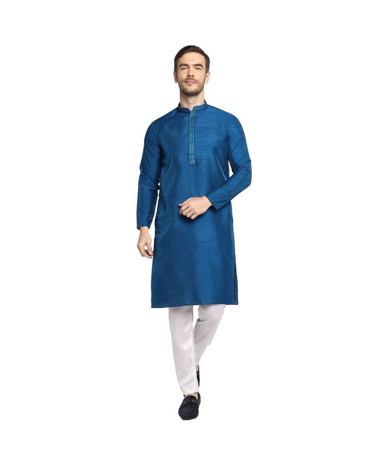 DEVOILER Regular Fit Long Kurta For Men