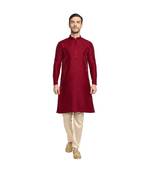 DEVOILER Regular Fit Long Kurta For Men