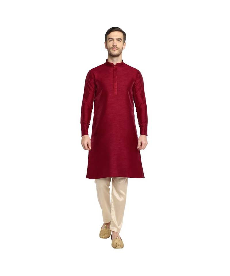 DEVOILER Regular Fit Long Kurta For Men