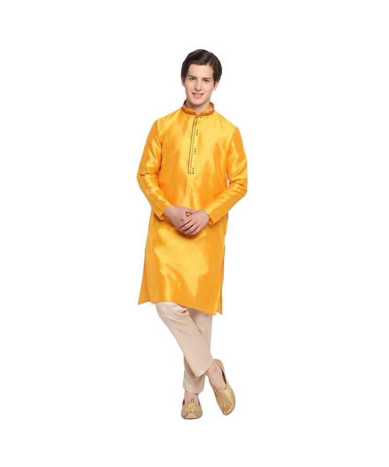 DEVOILER Regular Fit Long Kurta For Men
