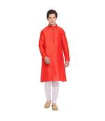 DEVOILER Regular Fit Long Kurta For Men