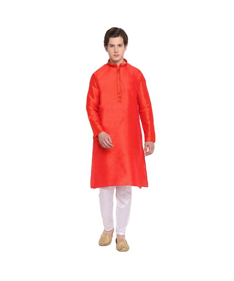 DEVOILER Regular Fit Long Kurta For Men