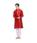 DEVOILER Regular Fit Long Kurta For Men