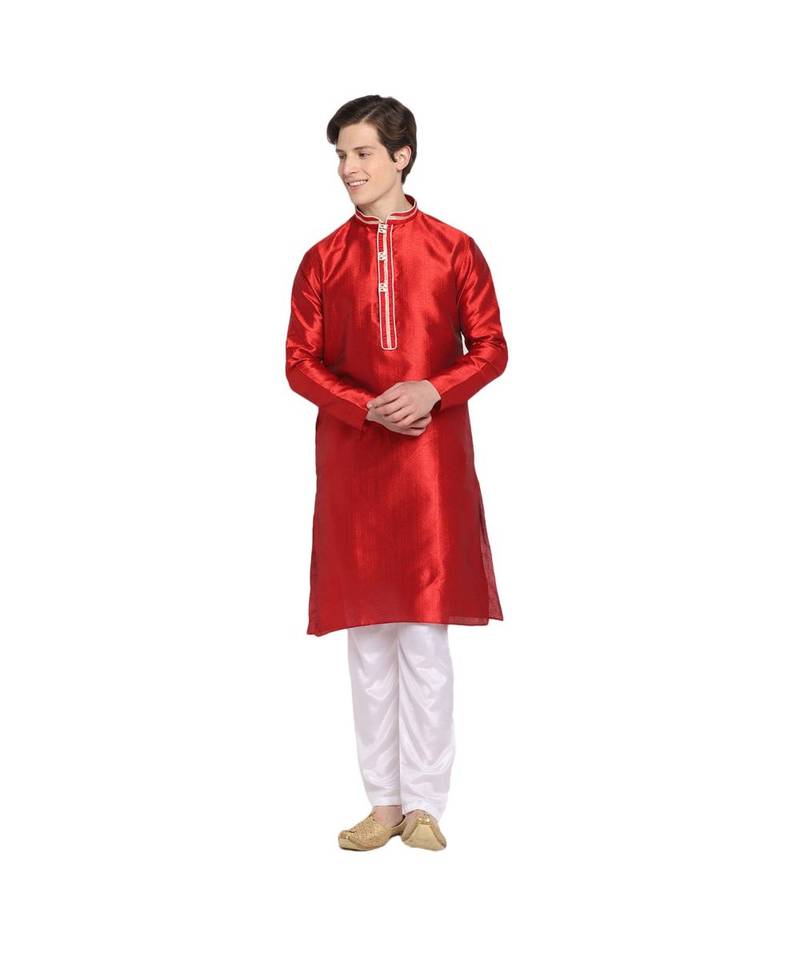 DEVOILER Regular Fit Long Kurta For Men