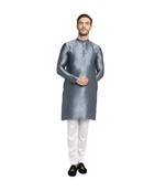 DEVOILER Regular Fit Long Kurta For Men