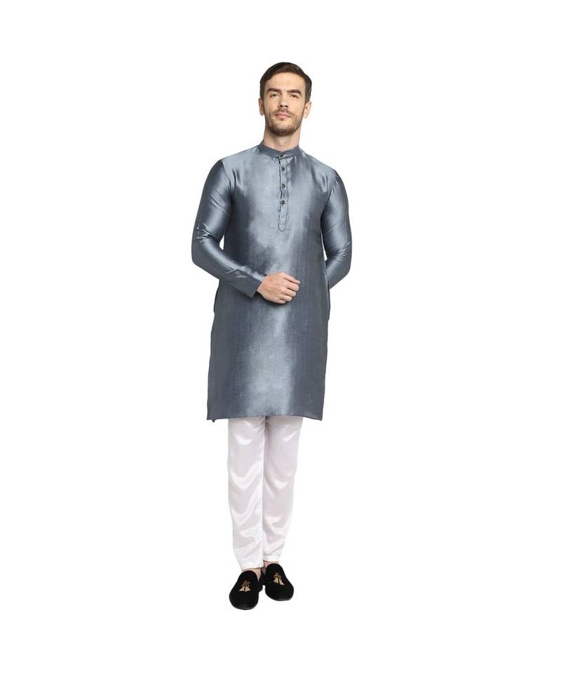 DEVOILER Regular Fit Long Kurta For Men