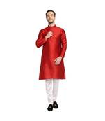 DEVOILER Regular Fit Long Kurta For Men