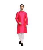 DEVOILER Regular Fit Long Kurta For Men