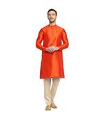 DEVOILER Regular Fit Long Kurta For Men