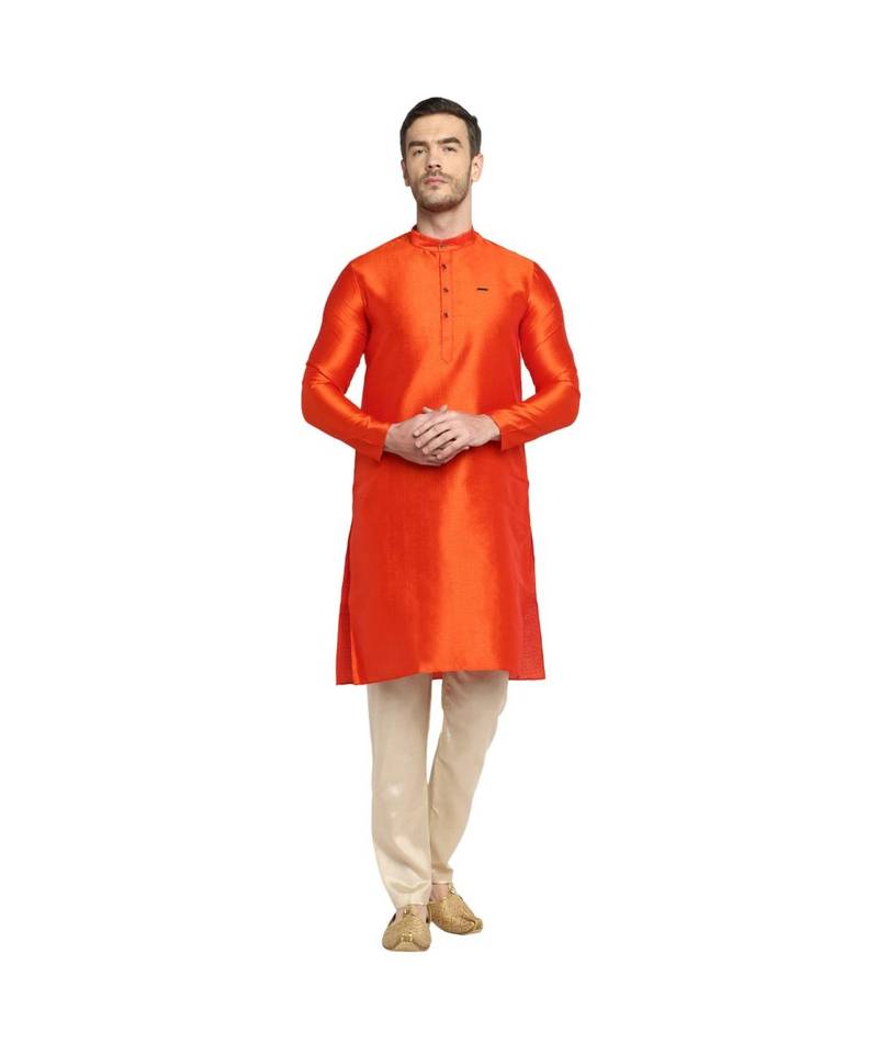 DEVOILER Regular Fit Long Kurta For Men