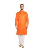 DEVOILER Regular Fit Long Kurta For Men