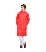 DEVOILER Regular Fit Long Kurta For Men