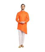 DEVOILER Regular Fit Long Kurta For Men