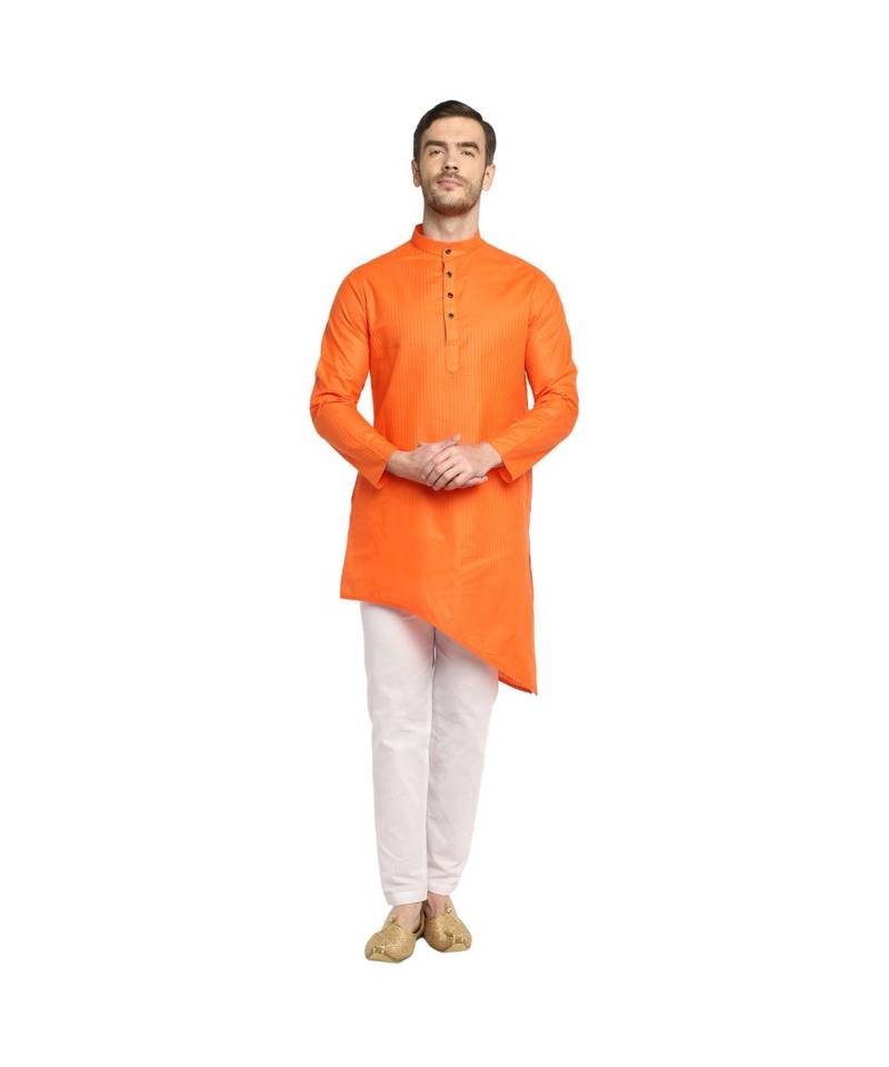 DEVOILER Regular Fit Long Kurta For Men