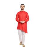 DEVOILER Regular Fit Long Kurta For Men