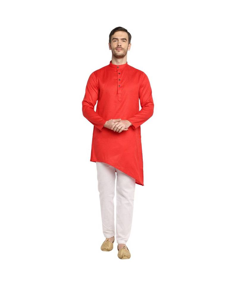 DEVOILER Regular Fit Long Kurta For Men