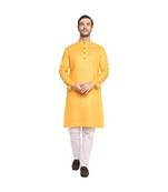DEVOILER Regular Fit Long Kurta For Men