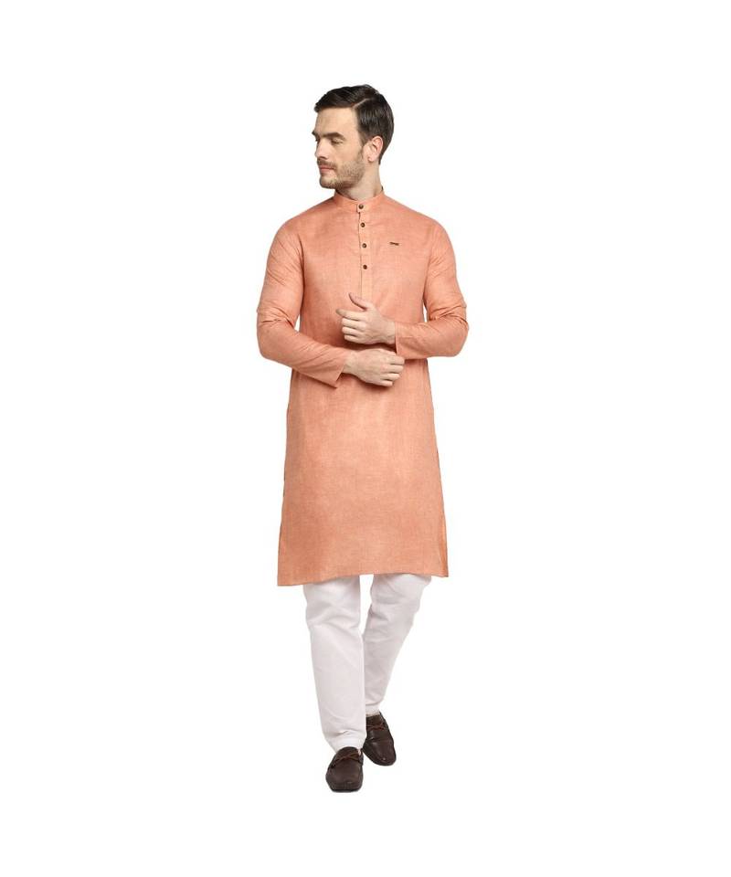 DEVOILER Regular Fit Long Kurta For Men