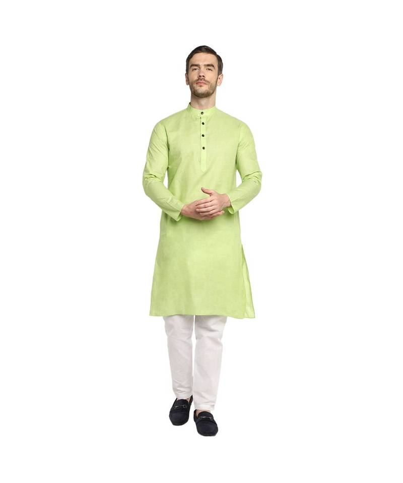 DEVOILER Regular Fit Long Kurta For Men